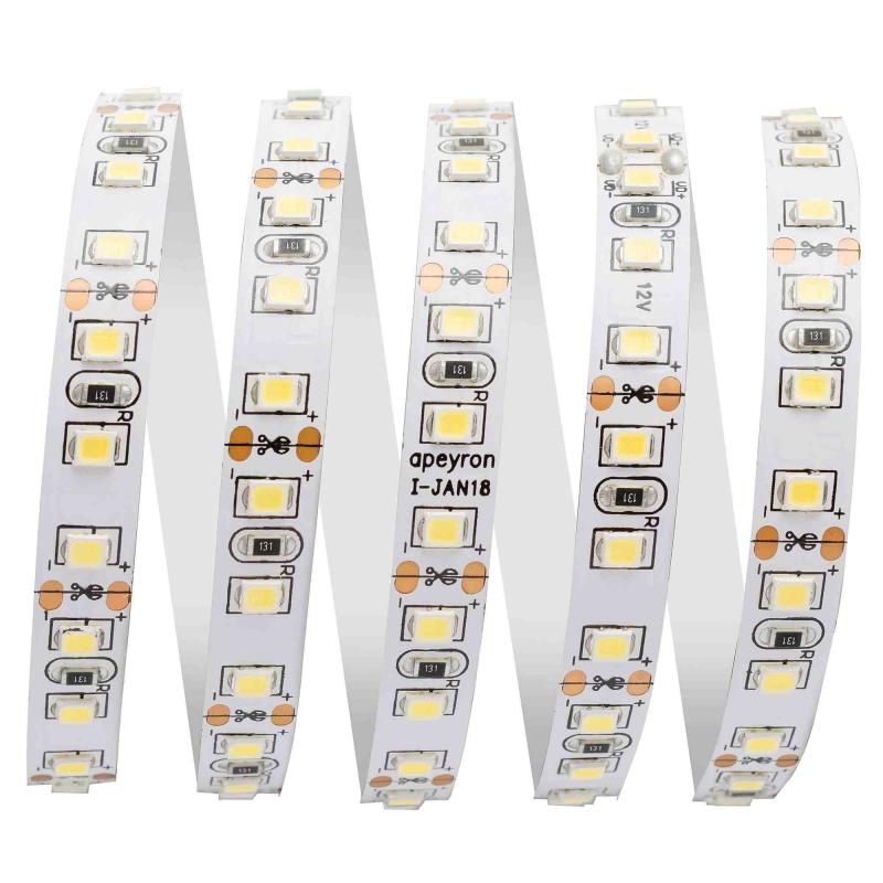 Светодиодная лента Apeyron 12В СТ 9,6Вт/м smd3528, 120д/м IP20 600Лм/м 5м 3000К 32BL