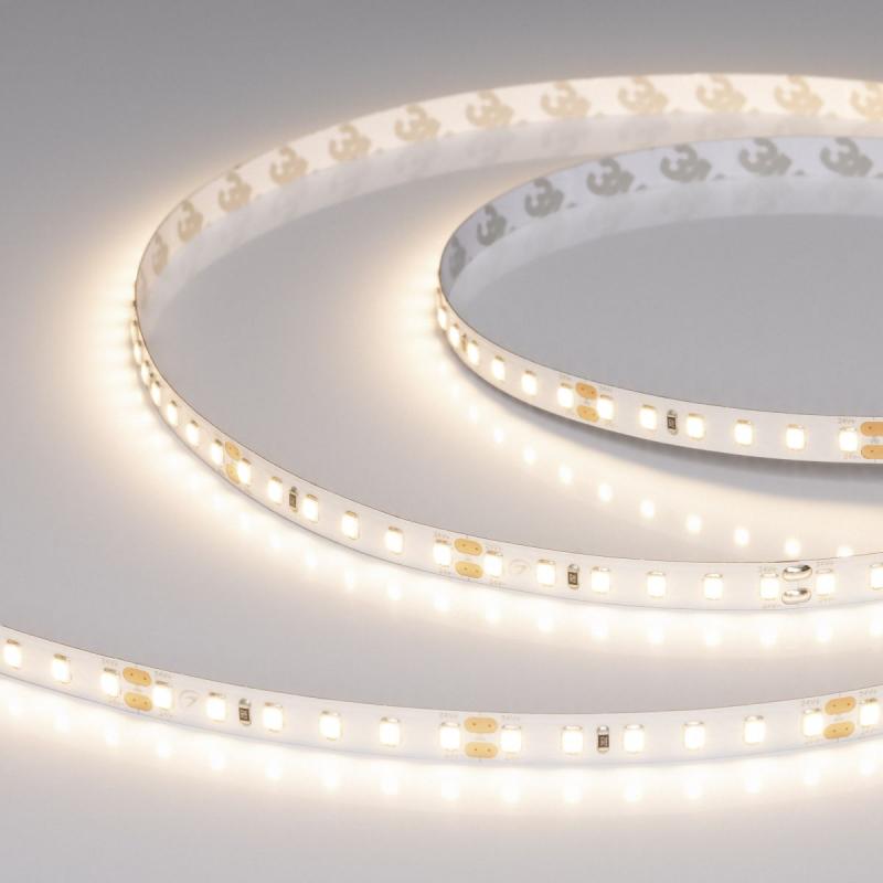 Светодиодная лента Arlight RT-A120-8mm 24V Warm3000 (2 W/m, IP20, 50m) (Открытый) 066457
