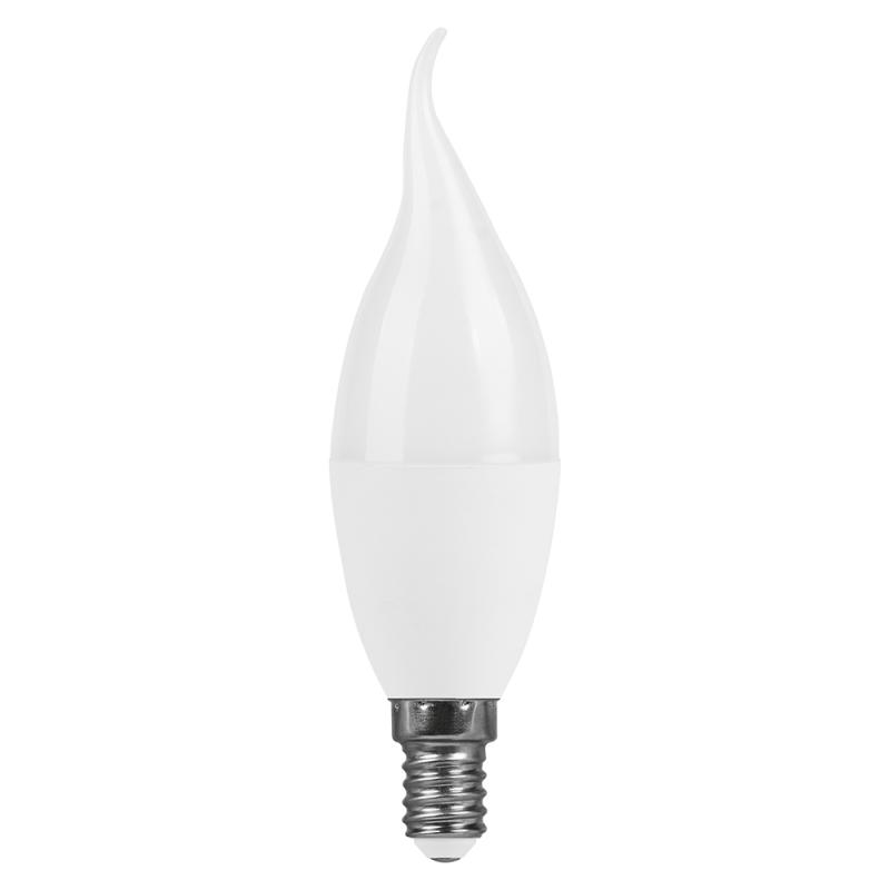 Лампа светодиодная Feron LB-980 свеча на ветру матовая E14 15W 175-265V 4000K 52075