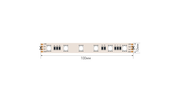 Светодиодная лента SWG5PT60 SWG5PT60-24-14,4-WS2811RGB