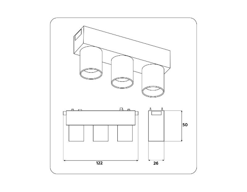 Трековый магнитный светильник Ambrella Light Track System GV1504