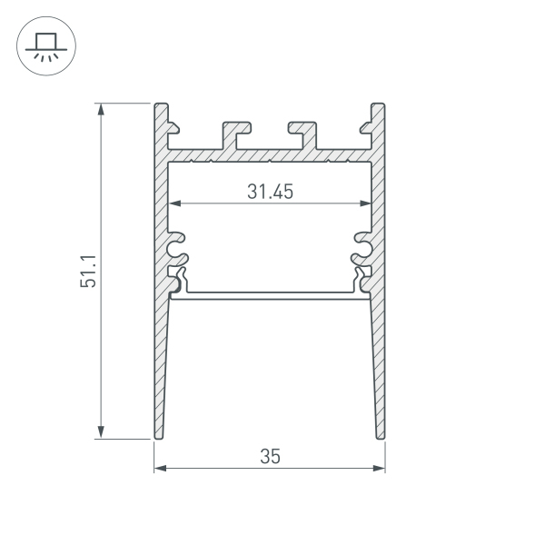 Профиль Arlight SL-COMFORT 031731