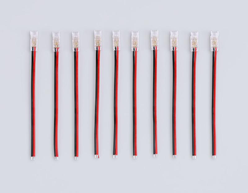 Соединитель гибкий односторонний Ambrella Light Illumination COB 12/24V для лент 5mm (2 конт.) (10шт. в комплекте) GS7373