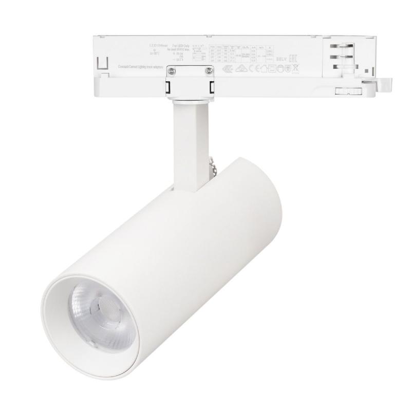 Трековый однофазный светильник Arlight LGD-GERA-2TR-R60-15W Warm3000 (WH, 24 deg, 230V) 055066