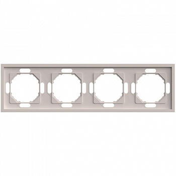 Рамка 4-местная Stekker Эмили PFR00-5004-08 кашемир soft touch 49913